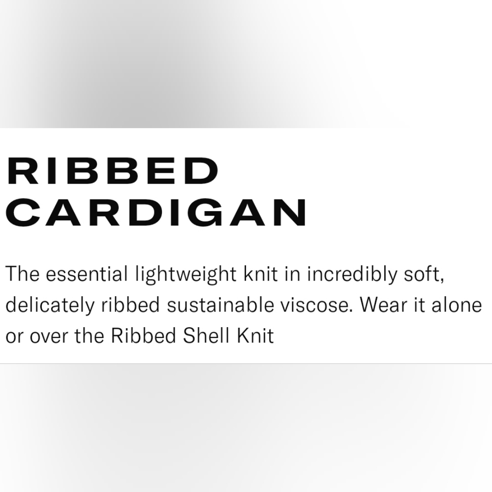 Another Tomorrow Ribbed Cardigan - Picture 4 of 5